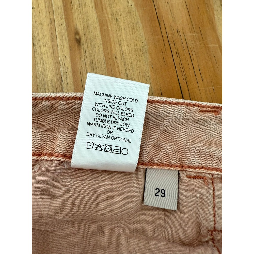 #D- 024- Vervet Pink Distressed Wide Leg High Rise Jeans V2736BM Womens 29 - Picture 9 of 9